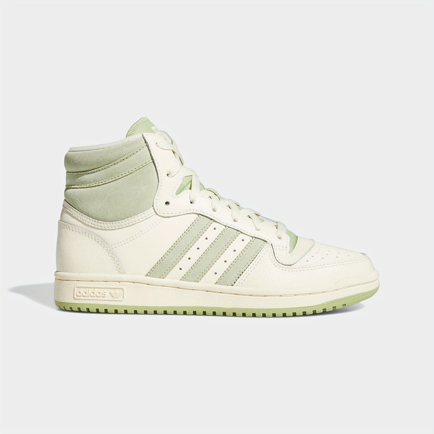Adidas Women's Clover High-Top Sneakers - Casual Striped Lace-Up Shoes with Synthetic Cover Upper, Breathable Fabric Lining Durable Rubber Sole for All-Season Wear (GX0815), Comfortable Footwear, Laceup Closure, Everyday Fo