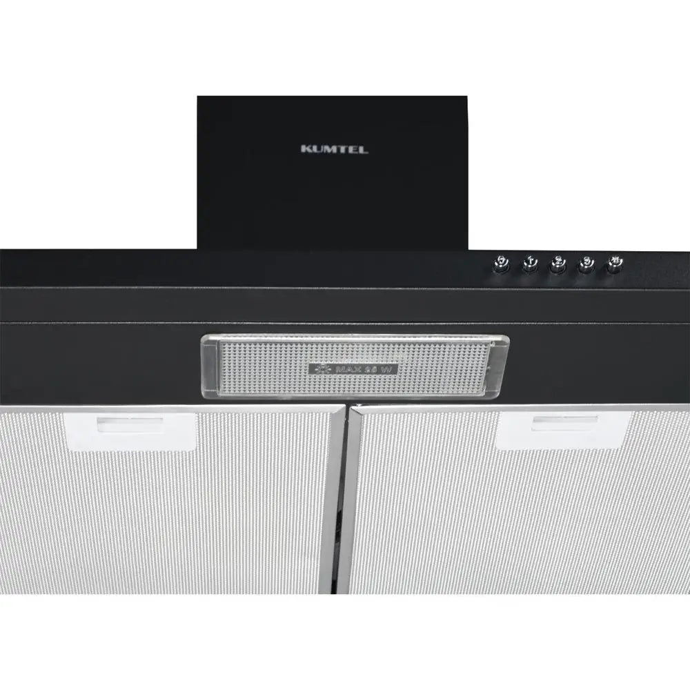 KUMTEL DP6-S Black Mechanical Kitchen Extractor Fan