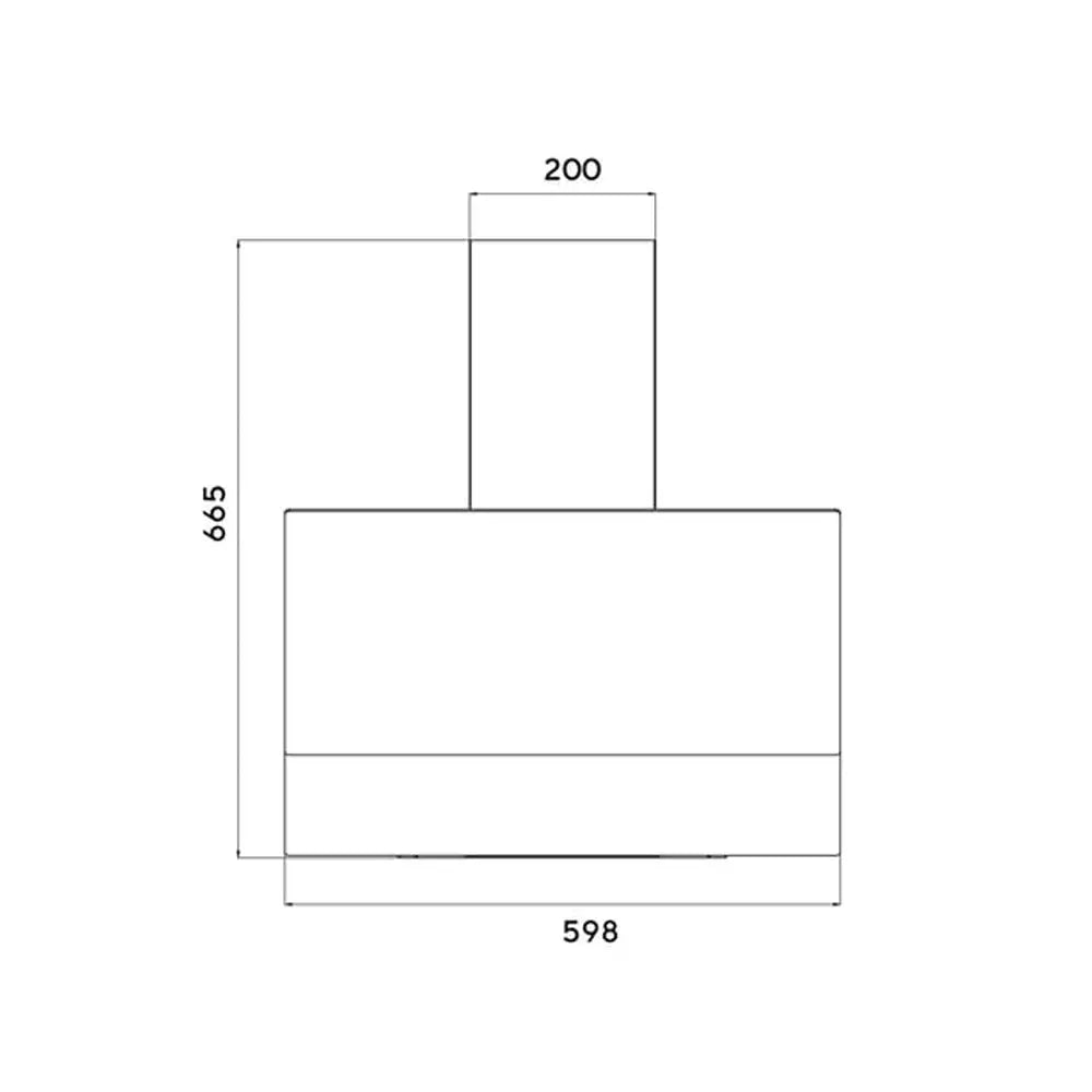 KUMTEL DA6-835 Antrasit Grey Kitchen Hood with Sensor Control