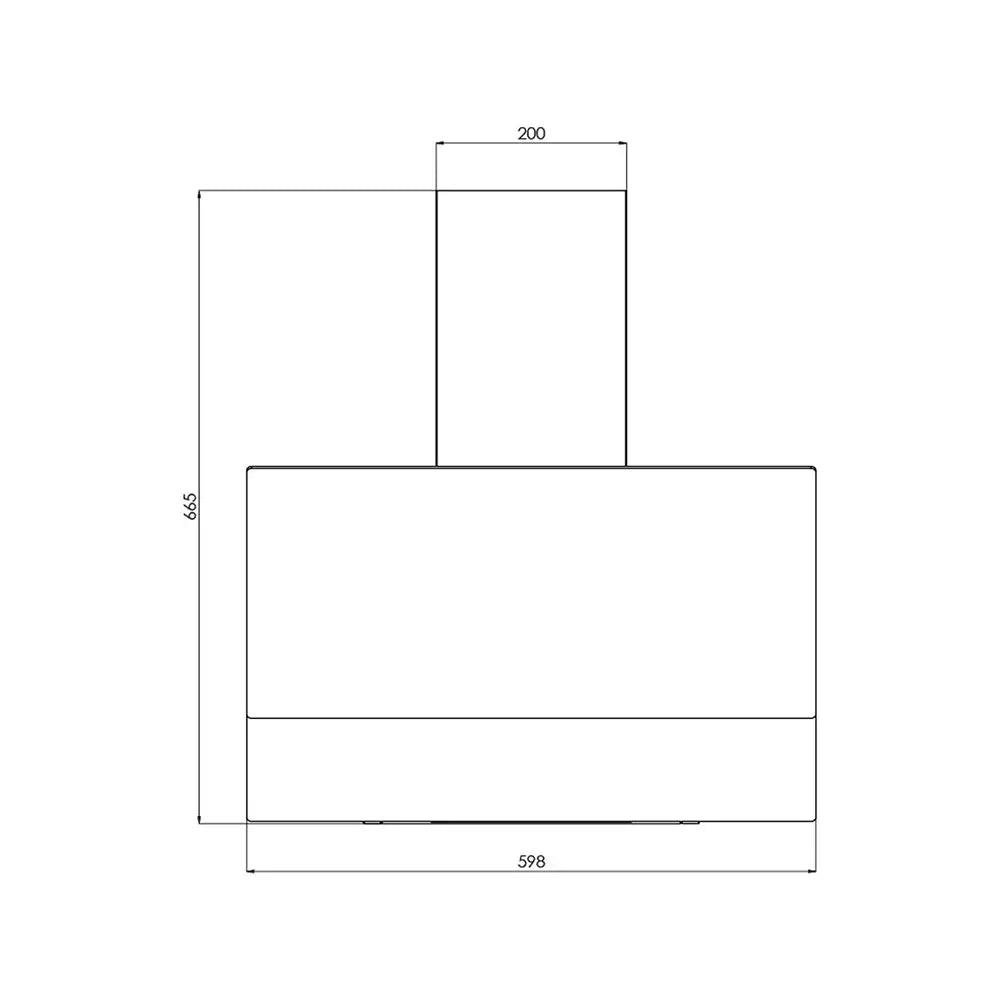 KUMTEL DA6-835 Magic Glass Kitchen Extractor Hood