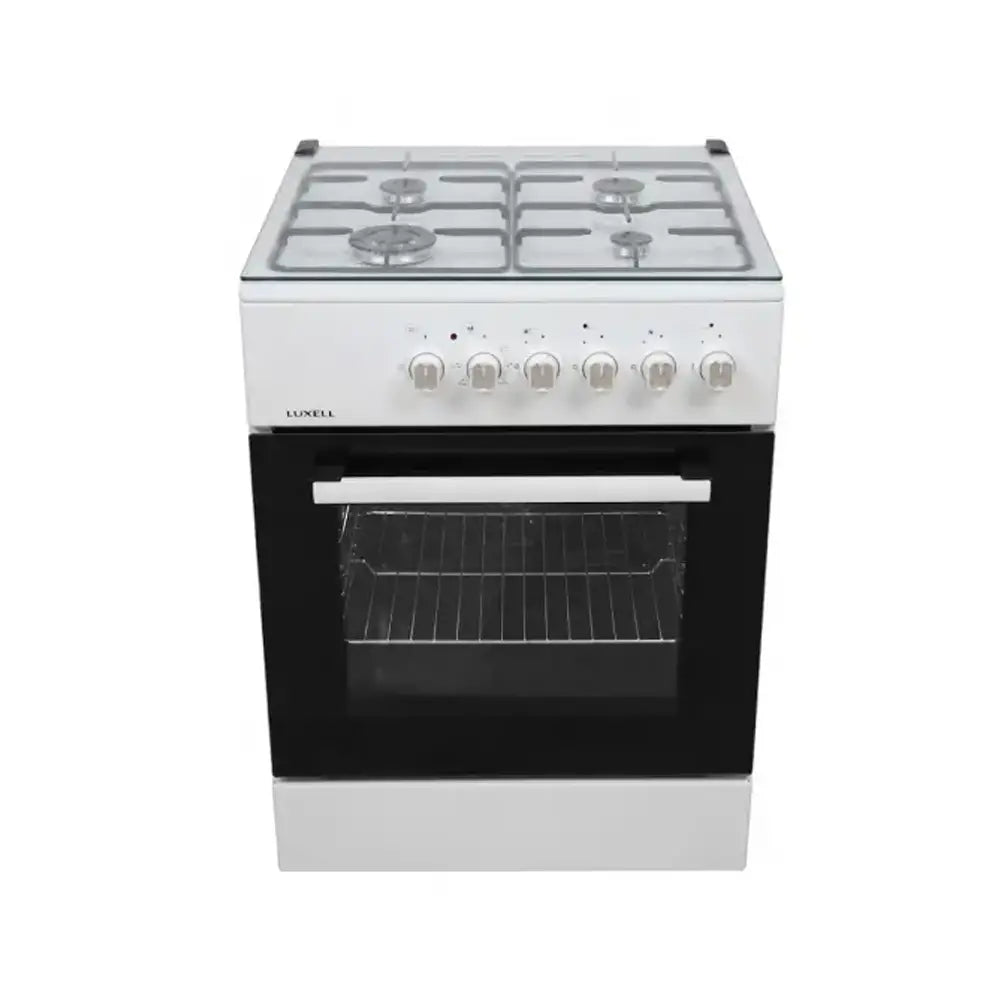Luxell LF60S-40F White Compact Gas Stove 60x60 cm