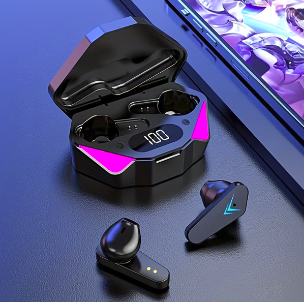 Wireless LED Earbuds – Digital Display Charging Case