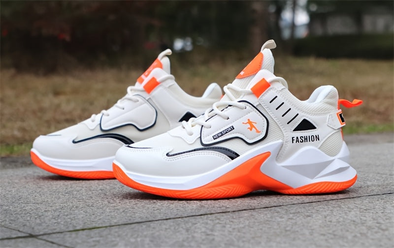 Men'S Basketball Shoes, Athletic Sneakers for Students, High-Top, Shock-Absorbing, Durable, Breathable Footwear Suitable for Concrete Surfaces.