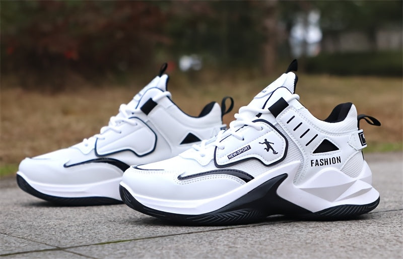 Men'S Basketball Shoes, Athletic Sneakers for Students, High-Top, Shock-Absorbing, Durable, Breathable Footwear Suitable for Concrete Surfaces.