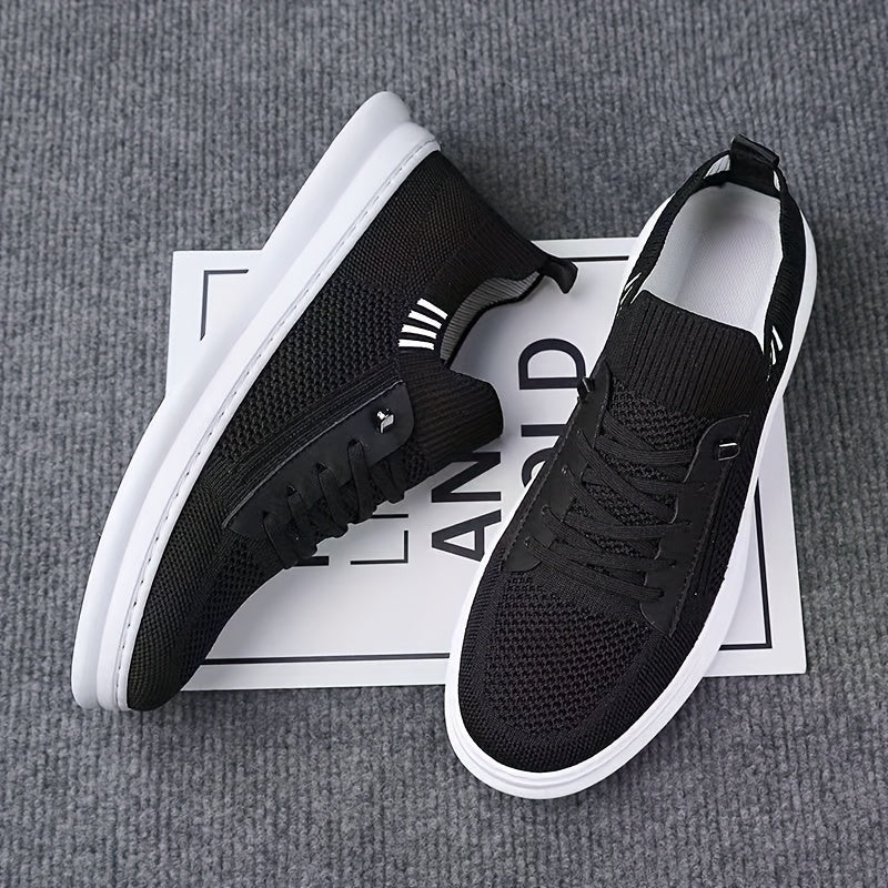 New Arrival - Men'S Breathable Knit Slip-On Sneakers, Slip-Resistant & Durable Casual Shoes with TPR Sole for Hiking, Outdoor, and Daily Wear - Beige