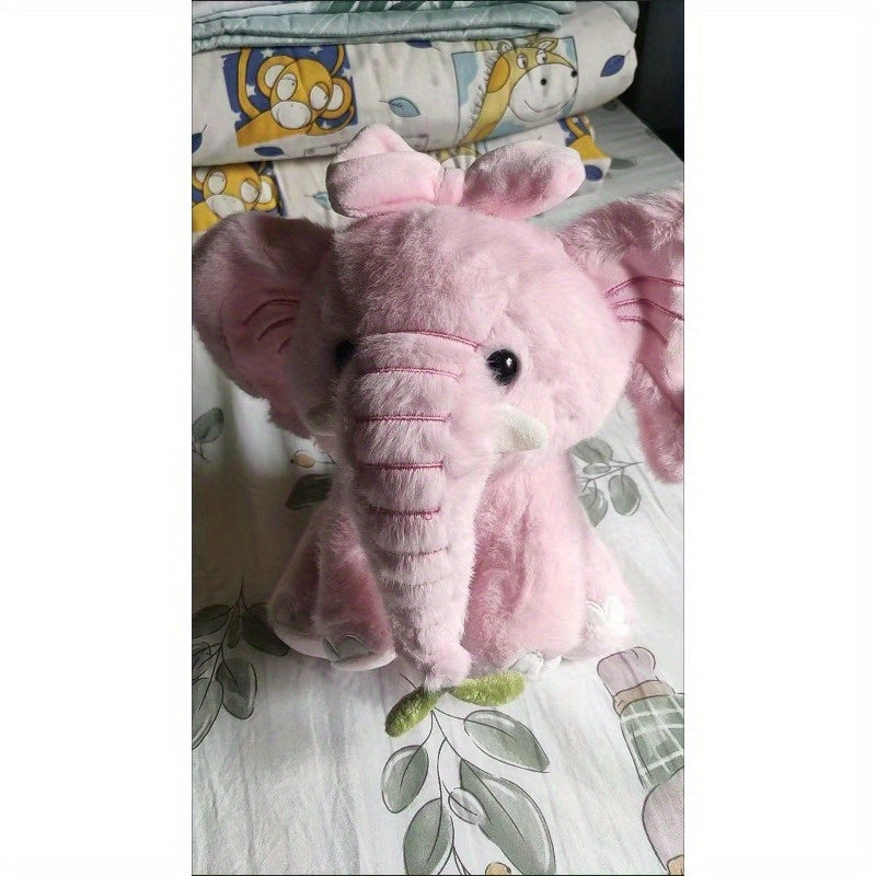 25cm/9.84in New Healing Crown Elephant Doll Plush Doll Artifact for Friends