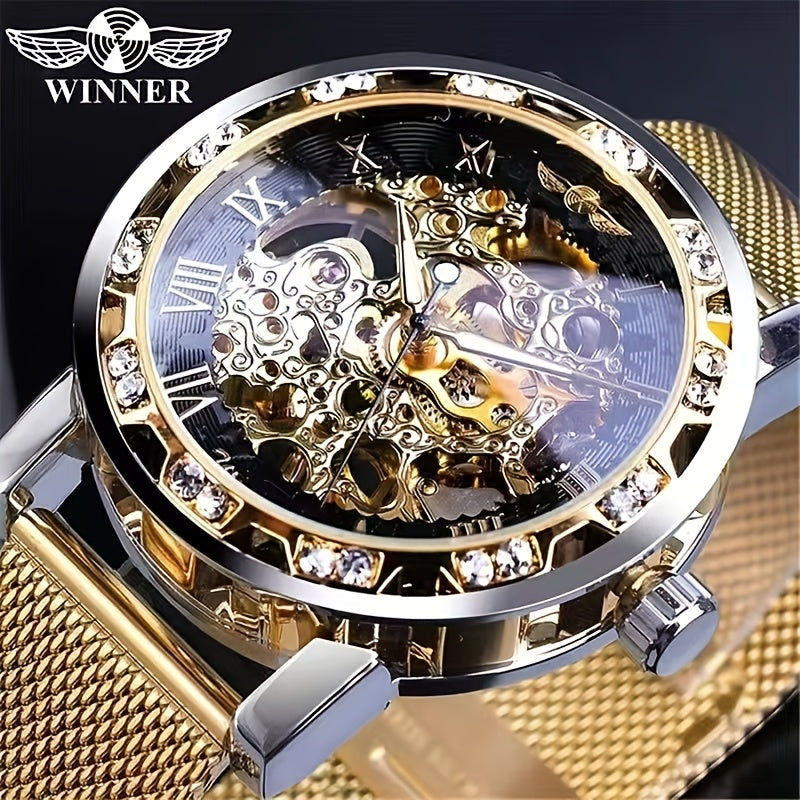 A Genuine Mechanical Watch With A Hollow Design For Men, A Stylish And Cool Famous Watch, A Tech-savvy And Luxurious Hot Sale Men's Watch, A Casual And Versatile Branded Wristwatch.