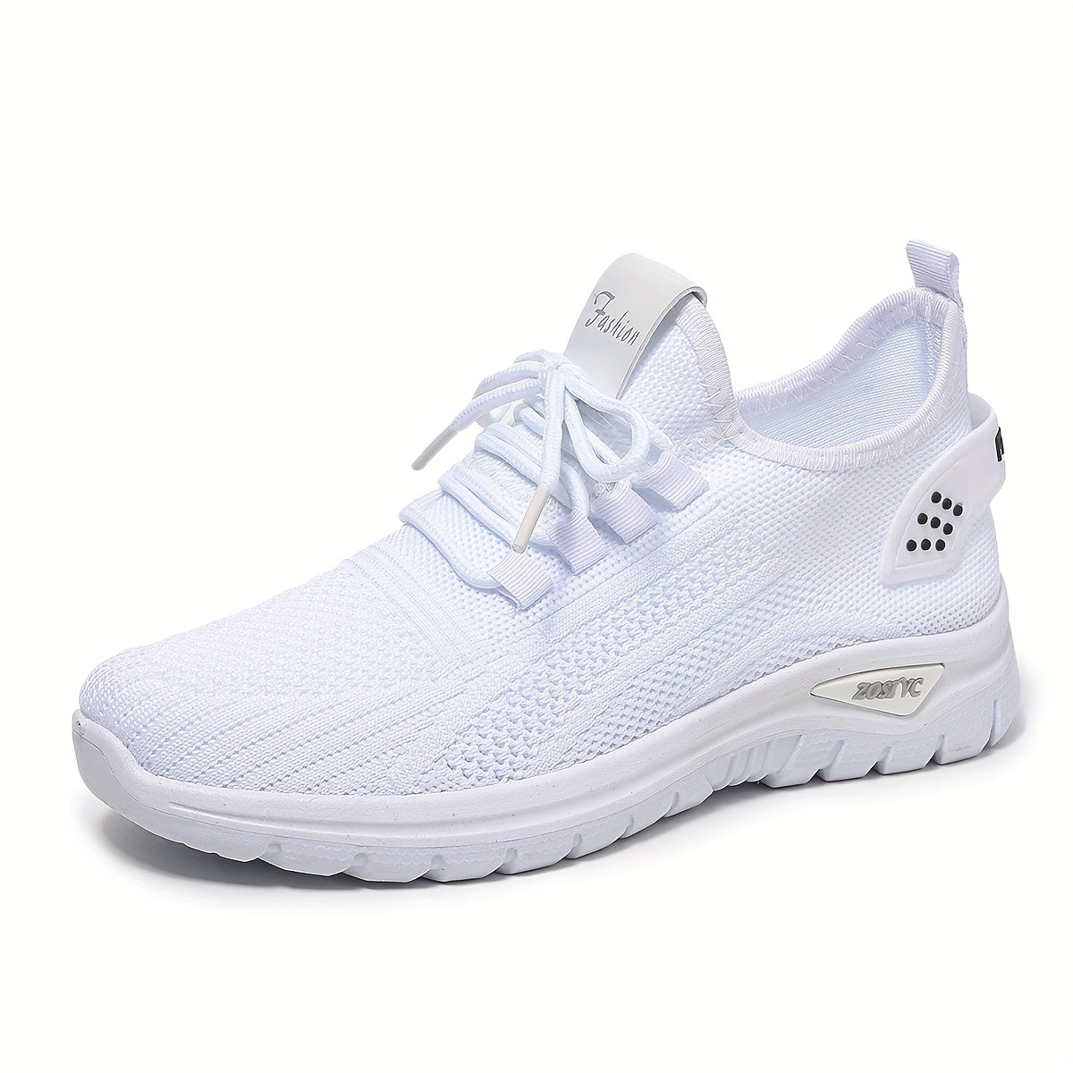 ZOSIVC Cheap Women's Shoes, Slip-on Sneakers for Women, White and Black Comfortable Summer Casual Beach, Vacation, Camping & Casual Attire Shoes | Mesh Upper Ladies' Sneakers - Gifts