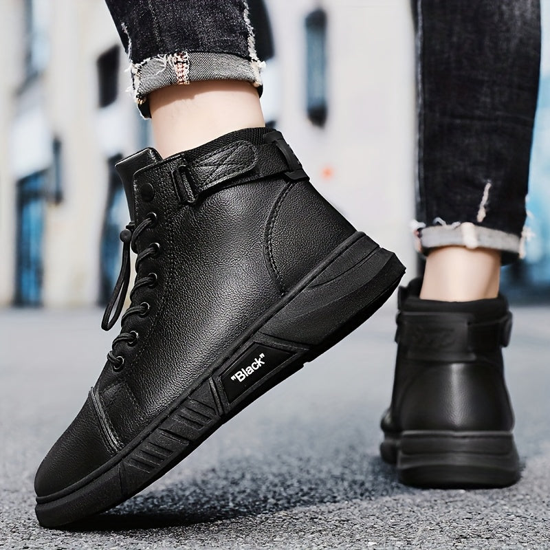 Men's Casual Ankle Boots - Stylish Outdoor Hiking Shoes