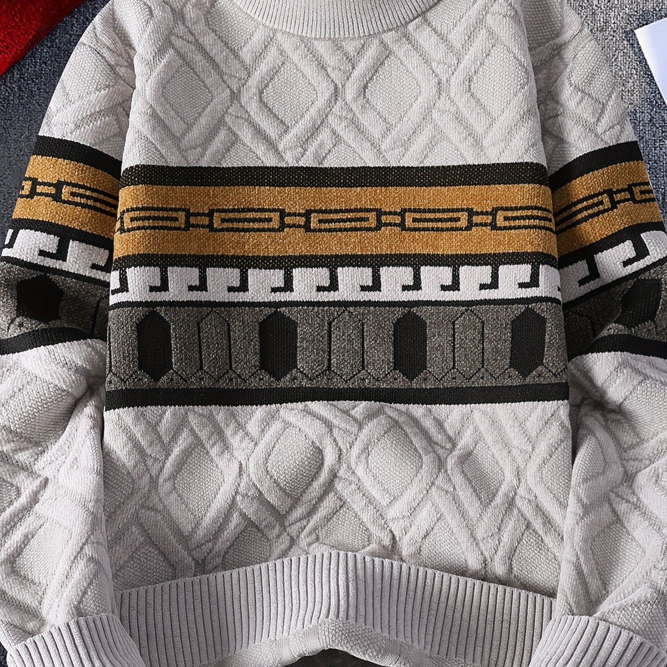 2025 Autumn And Winter New Men'S Sweater in Korean Style, Featuring a Relaxed Round Neck, Warm Knit Design, And Trendy Fashion