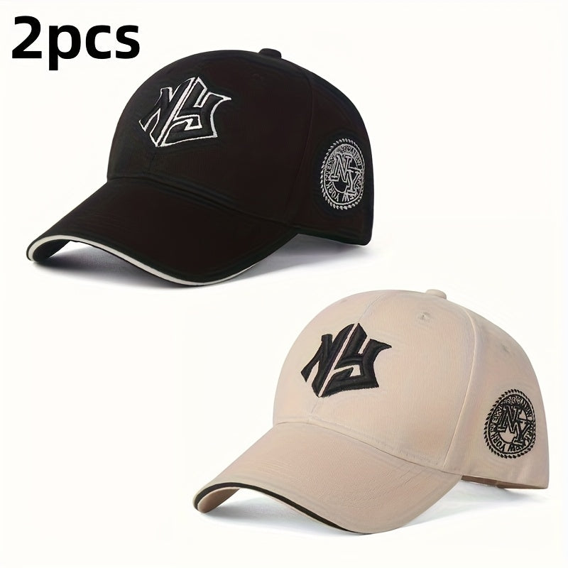 1/2pcs, Fashion Letters Embroidery Hip Hop Trucker Hats Women Men Baseball Caps Female Male Sport Visors Snapback Cap Unisex Sun Hat