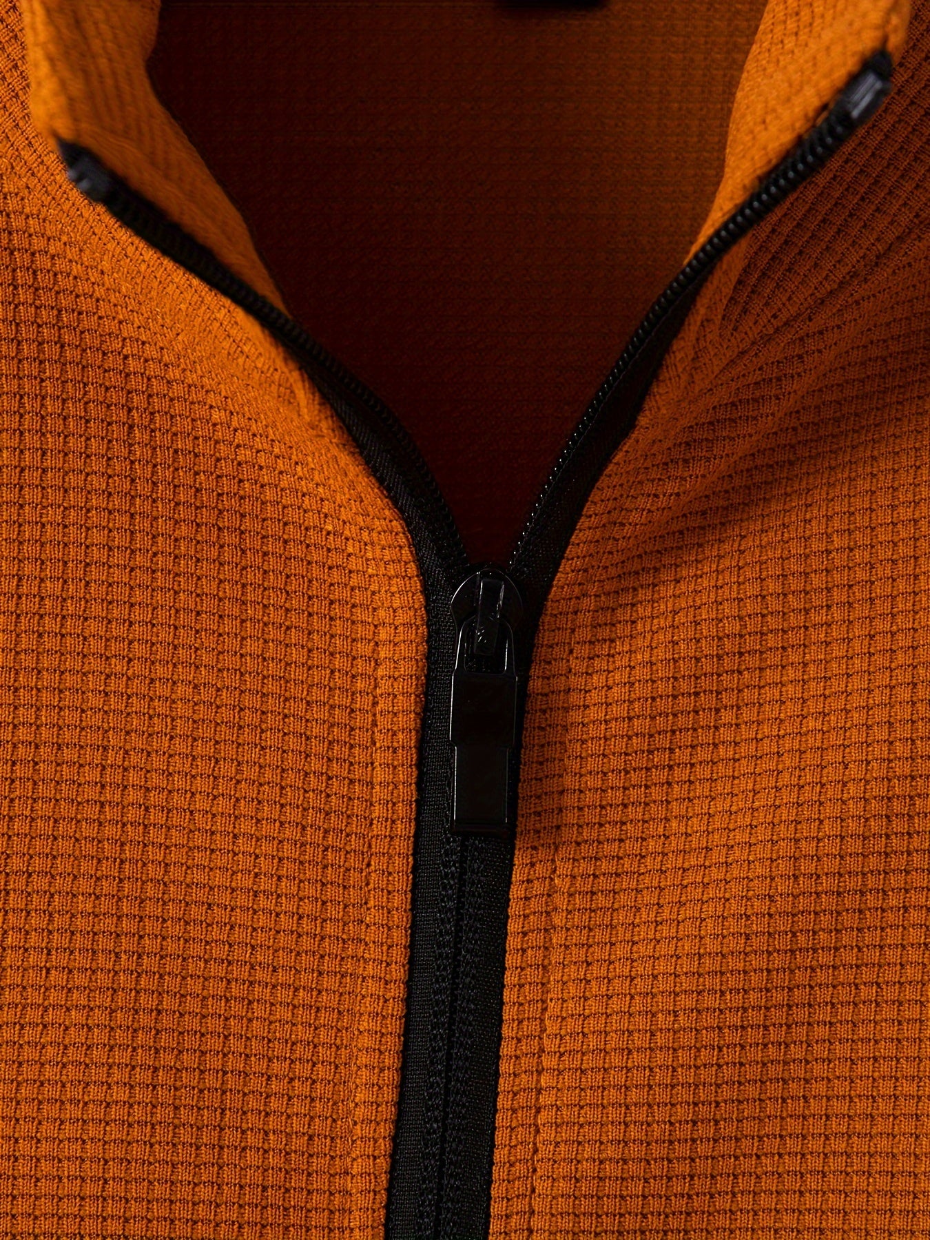 Men's Sporty Color Block Zip-Up Jacket & Joggers Set - Polyester Blend, Perfect for Spring/Fall