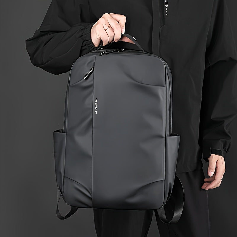 Tic-Tac-Toe Men'S Lightweight Large Capacity Backpack - Casual Minimalist Design with Multiple Compartments, Durable Fabric for Outdoor Travel, Commuting Work, Travel Backpack, Commuting Bag, Modern Backpack, Sturdy Constru