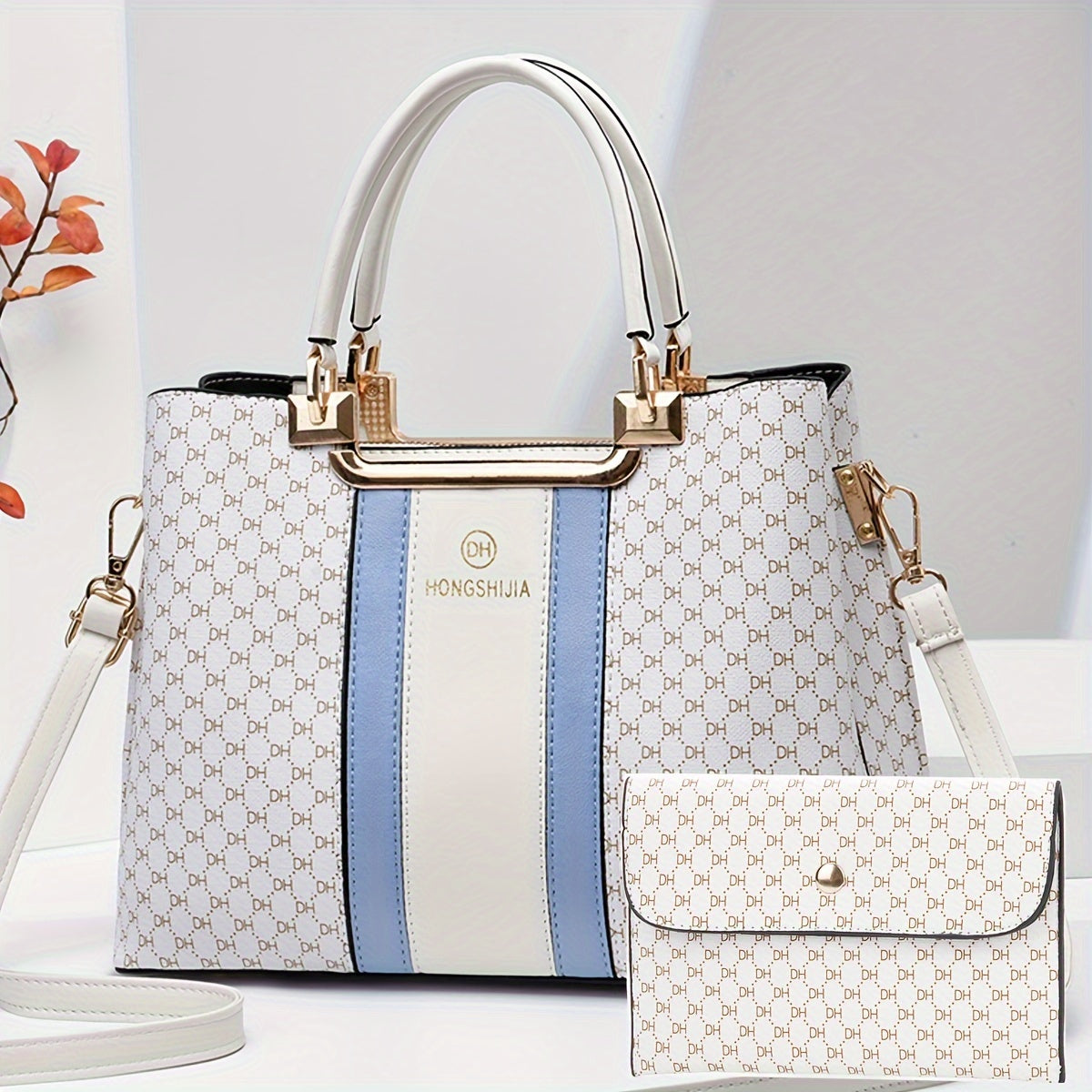 Women’s Stylish Large Capacity Retro Faux Leather Crossbody Set