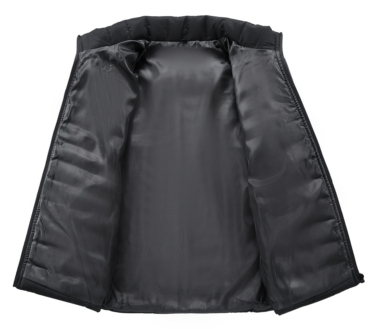 Men's Winter Stylish Padded Coat, Slim Fit Stand Collar Warm Jacket, Men's Plus Size -padded Padded Jacket