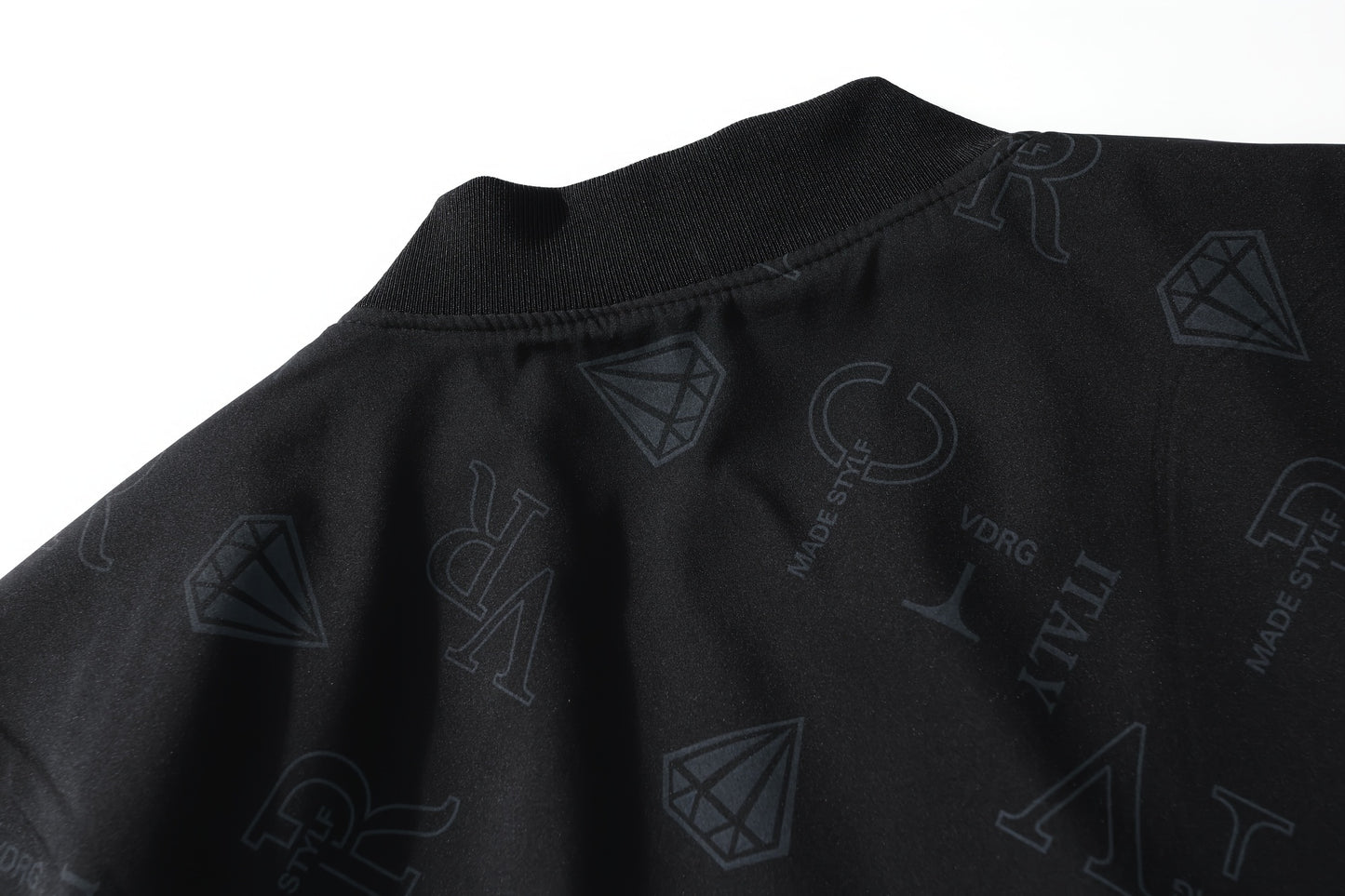 Men's Fashion Bomber Jacket Spring/Fall Collection, Casual Alphabet Print Polyester Jacket with Zipper, Baseball Collar, Long Sleeve, Regular Fit, Non-Stretch Woven Fabric, Casual Outfit with Pocket