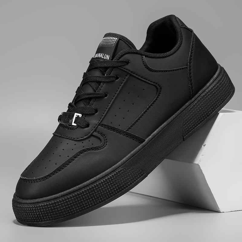2color Men'S Fashionable Multifunctional Sports and Leisure Shoes | Anti-Slip, Durable, Breathable Fabric Lining, Black/White - Suitable for Indoor, Vacation, and Daily Wear - ayq