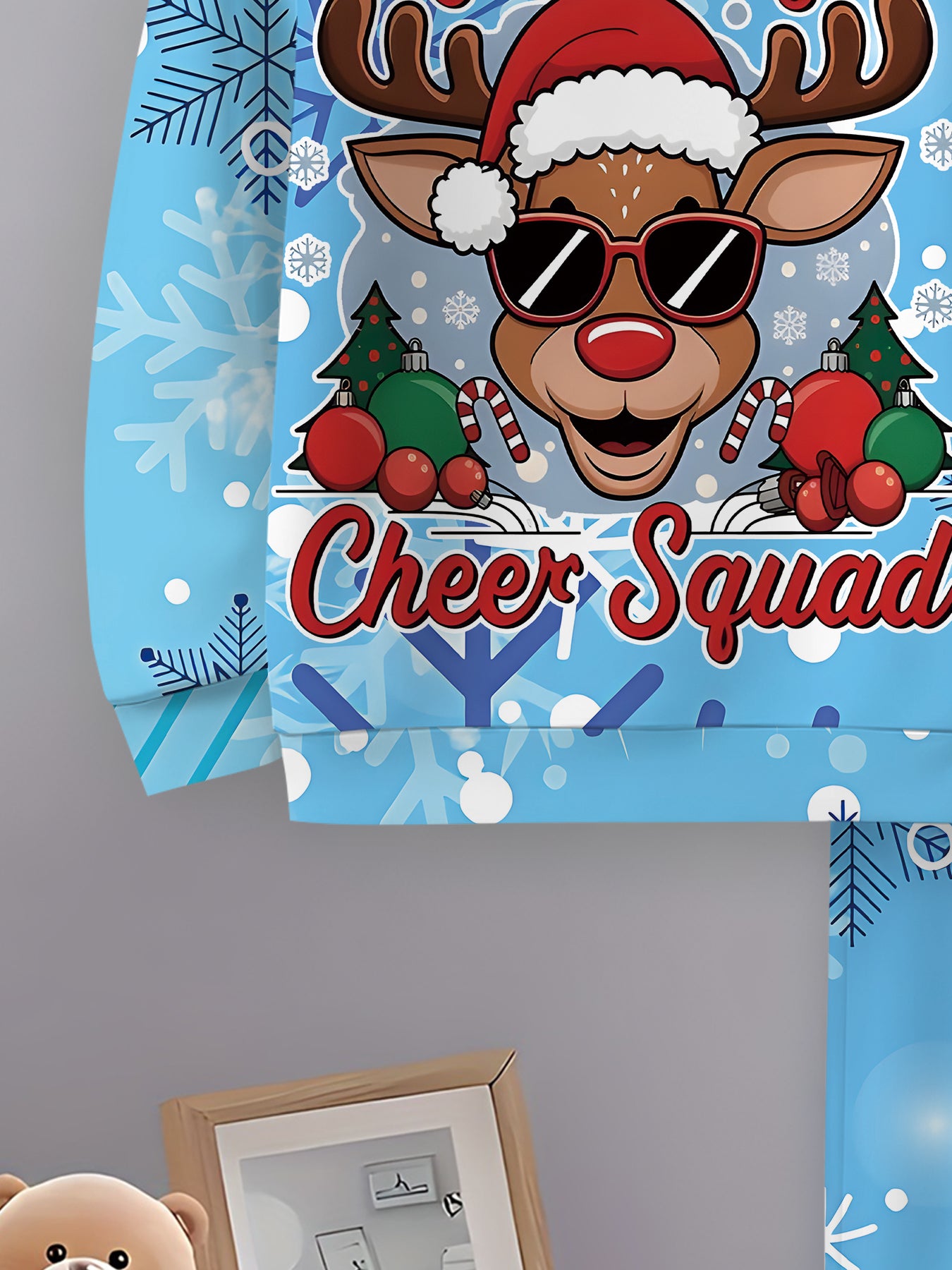 2pcs Boys' Christmas Reindeer Print Hoodie & Pants Set - Cozy Fleece-Lined Casual Sportswear with "Merry Christmas" Design, Perfect for Holiday Gifts & Outdoor Activities, Christmas Clothes, for Outdoor, Sportswear Suit For B