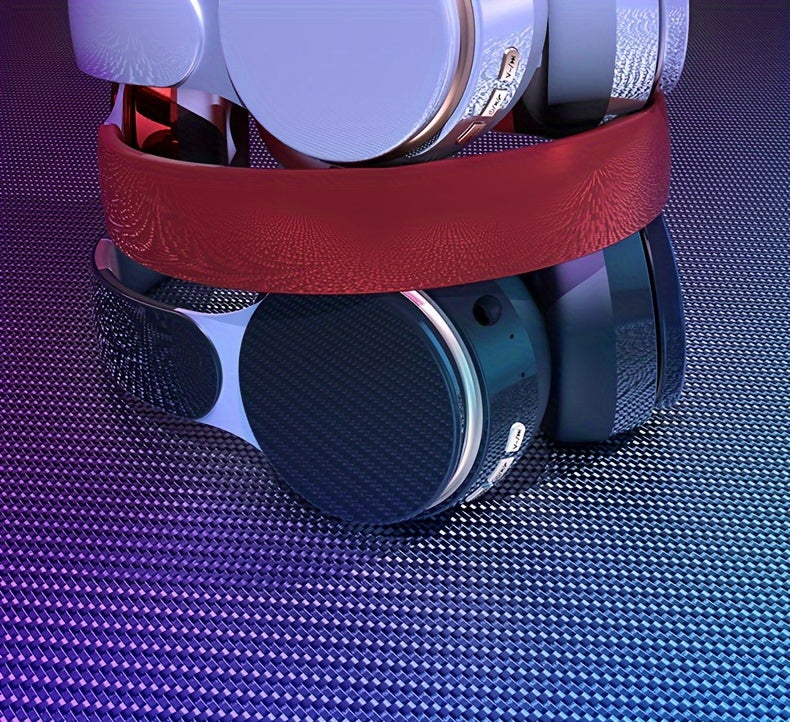 07S Wireless Over-Ear Headphones with Surround Bass, Foldable Design, 400mAh Battery - Wireless Compatible, Supports Wired/TF Card/Radio Modes, Ideal for Sports, Gaming, Photography & More, Wireless Headphones