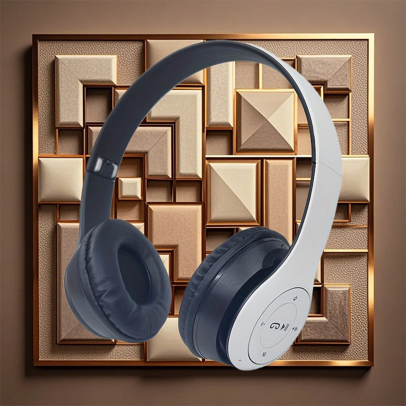 Wireless DJ Headphones with Foldable Design - Long Battery Life, 3.5mm Audio Jack, Ideal for PC/TV/Phone - Popular Over-Ear Wireless Headphones, DJ Headphones|Foldable Headphones|Rechargeable Battery