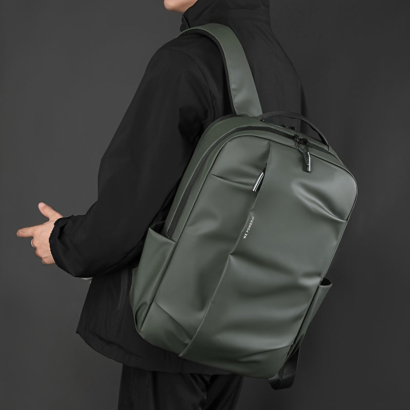 Tic-Tac-Toe Men'S Lightweight Large Capacity Backpack - Casual Minimalist Design with Multiple Compartments, Durable Fabric for Outdoor Travel, Commuting Work, Travel Backpack, Commuting Bag, Modern Backpack, Sturdy Constru