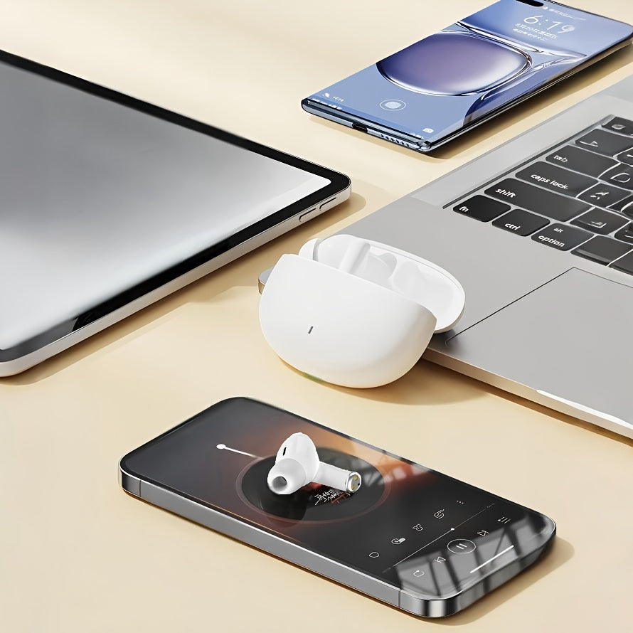 Lightweight wireless in-ear headphones are as light as a feather. Long time wearing will not have the slightest discomfort. Whether you're out shopping, commuting, or working out, it's easy to slip it into your pocket and sta