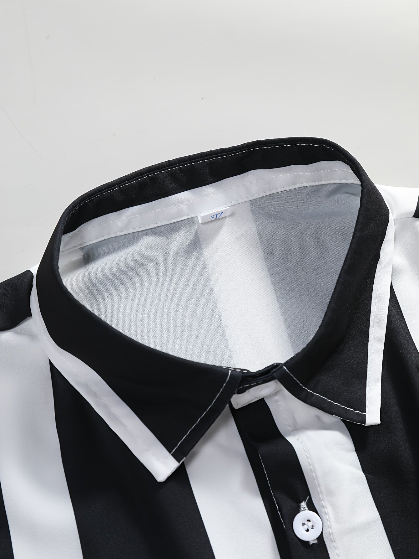Men's Outfit, Casual Striped Lapel Short Sleeve Button Up Shirt & Drawstring Pants 2-piece Set For Outdoor Activities