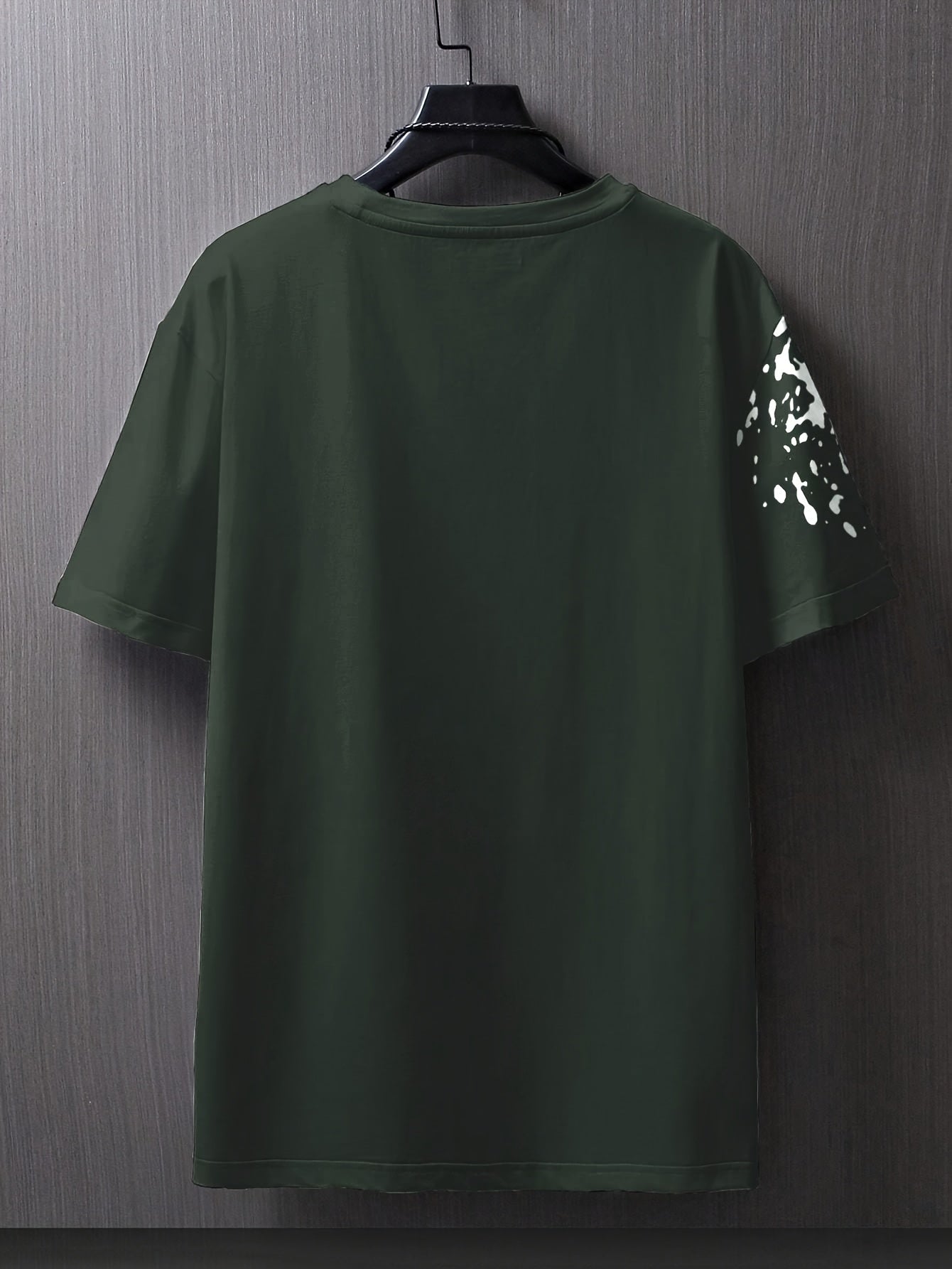 Men's Flat Shoulder Casual Butterfly Print Short Sleeve T-Shirt XT7119