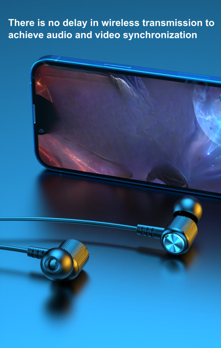 Neckband Wireless Earbuds with Extended Battery Life, Designed for Sports Activities.