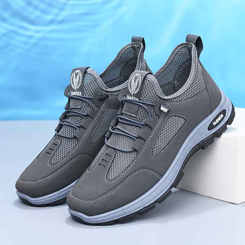 NeoFlex Men'S Breathable Running Shoes - Elastic Weave Upper Cloud Cushion Technology, Lightweight Low-Top Design for Gym, Workout, Streetwear - All-Season Comfort, Gym Footwear, Sleek Sporty Look, Durable Rubber Sole