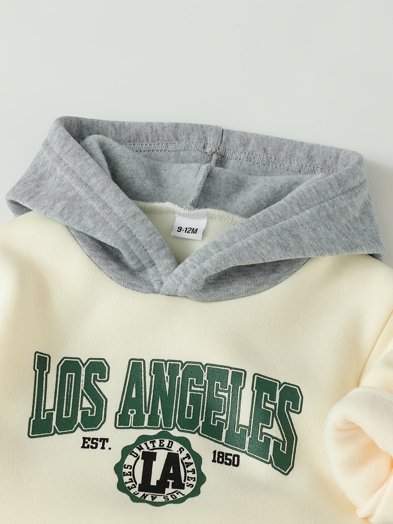 Boys' Fall/Winter Hooded Sweatshirt and Casual Sport Pants Set