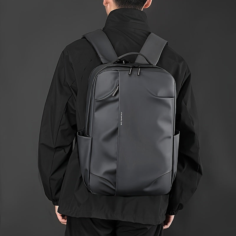 Tic-Tac-Toe Men'S Lightweight Large Capacity Backpack - Casual Minimalist Design with Multiple Compartments, Durable Fabric for Outdoor Travel, Commuting Work, Travel Backpack, Commuting Bag, Modern Backpack, Sturdy Constru