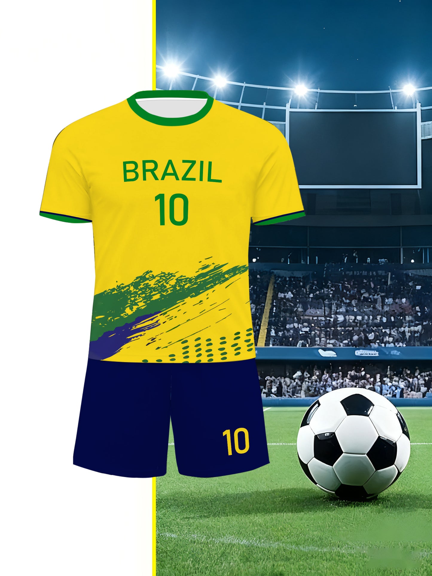 Personalized Boys' Soccer Kits with Custom Names and Numbers