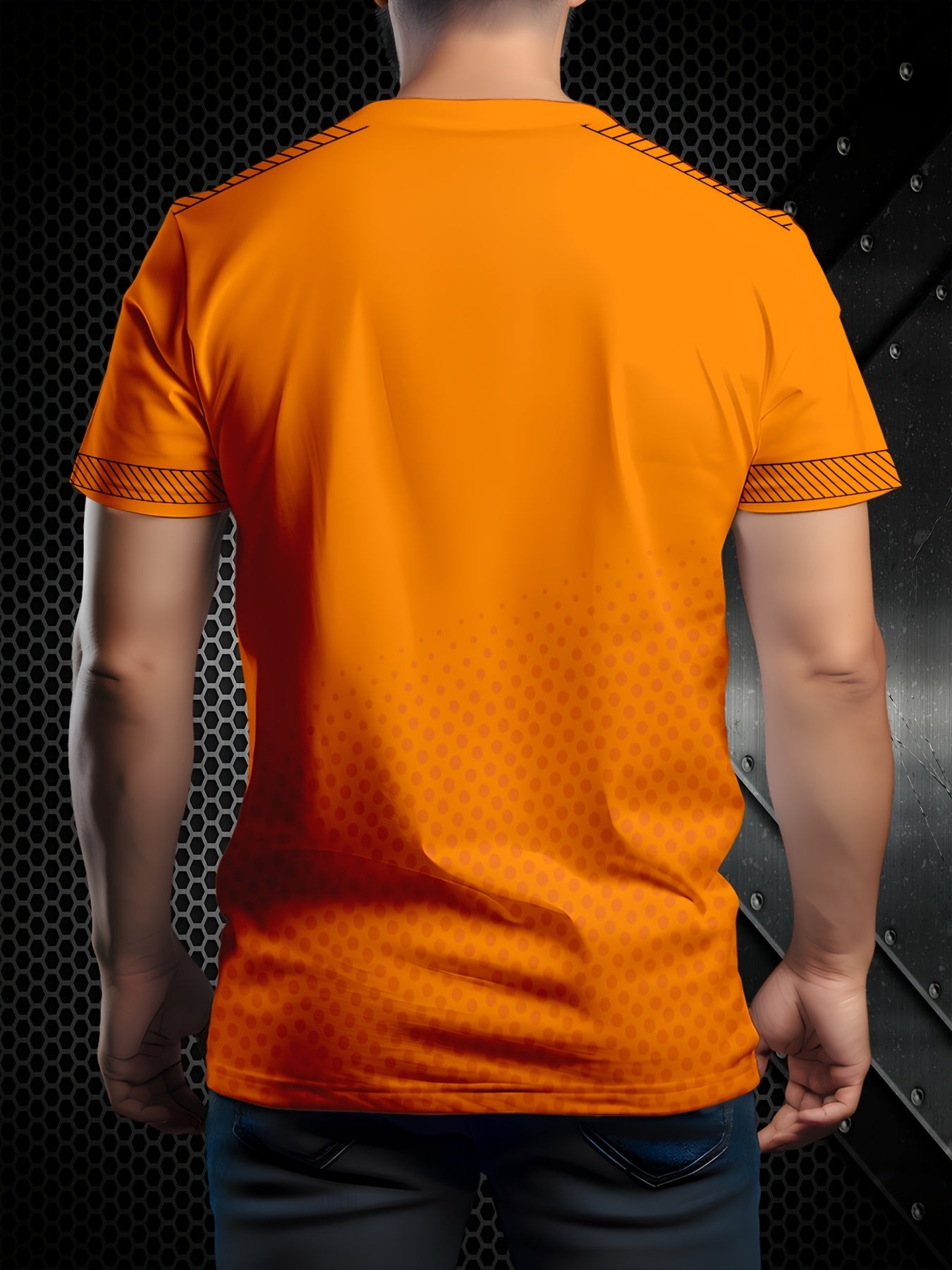 Men's Casual Breathable T-Shirt - Moisture-Wicking Lightweight Fabric, Regular Fit Round Neck, Solid Color for Outdoor Casual Attire, Machine Washable, T-shirt Stylish, Vibrant Graphic Tee, Leisure Outfit, Classic Design, D