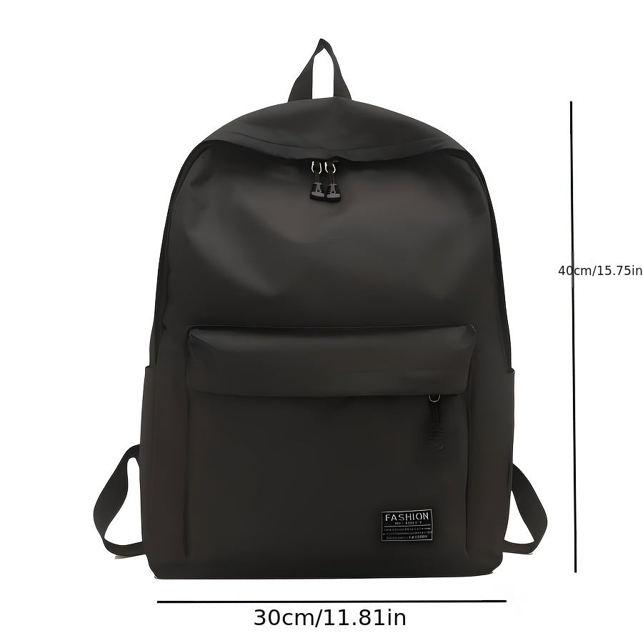 1pc Large Capacity Foldable Backpack - Lightweight Business Laptop Bag with Zipper Closure, Adjustable Shoulder Straps (Up to 50cm), Spacious Main Compartment - Durable Polyester Backpack for Men, Professionals, Students - Tr