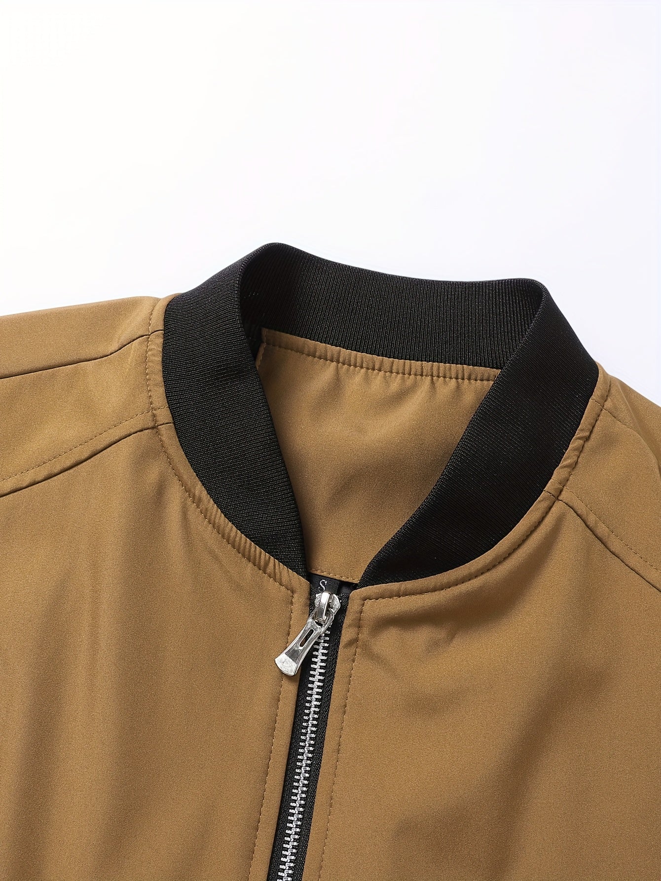 Men'S Casual Workwear Jacket and Pants Set, Solid Color, Long Sleeve, Regular Fit, with Pockets, for Spring/Fall, Casual Attire, Casual Attire|Casual Style|Solid Color Jacket