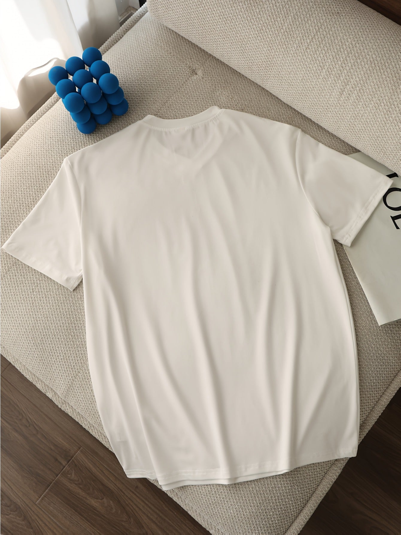 Men'S V-Neck Short Sleeve T-Shirt - Lightweight Breathable, Casual Fit, Solid Black, Perfect for Summer, High-Quality Knit Fabric, Everyday Tshirt Casual Style Comfortable Fit