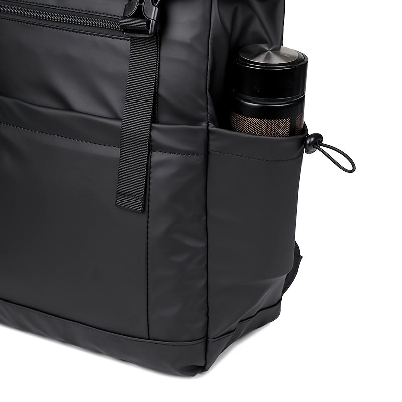 Business Travel Backpack Men'S Stylish Black Gray-Green Large-Capacity Backpack with Dry Wet Separation Perfect for Business Trips, Gym, Swim Short Stays Durable Commuter Backpack for Work, School, and Travel 60-I