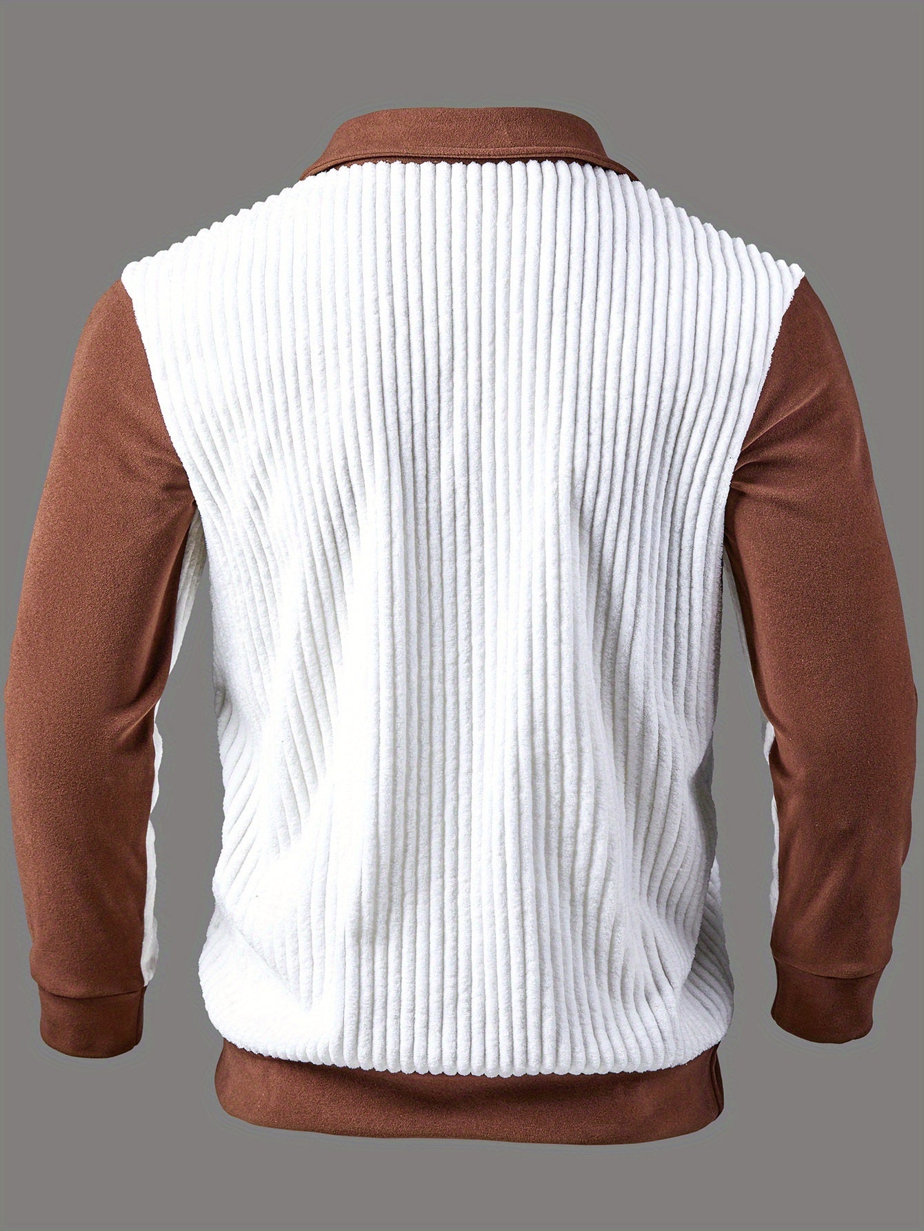Men's Casual Long-Sleeve V-Neck Shirt for Fall/Winter