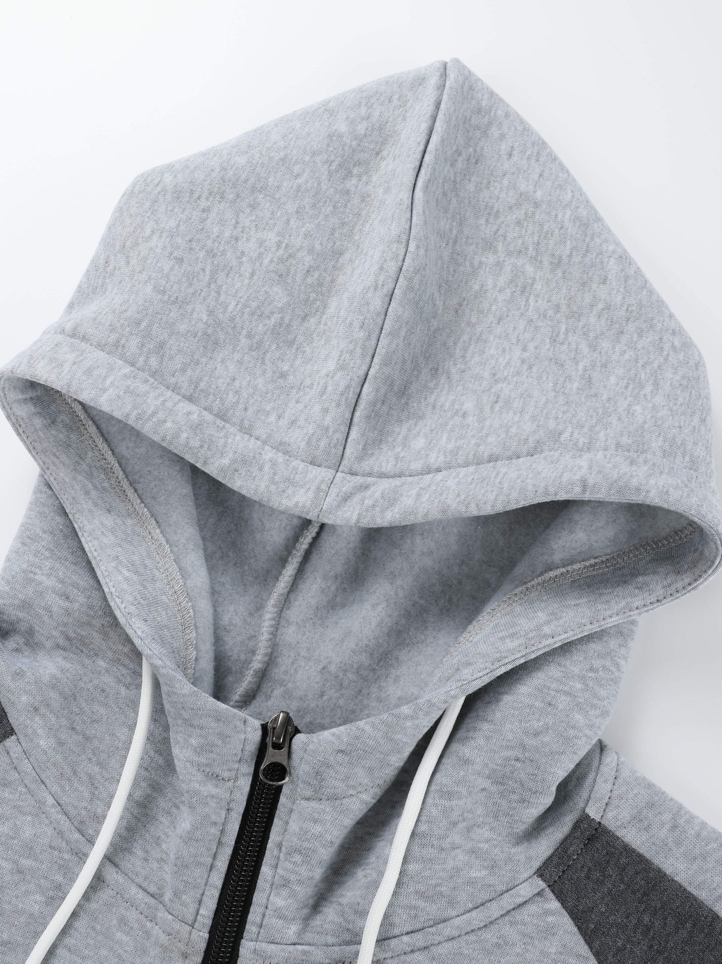 Classic Men's Athletic 2Pcs Color Block Tracksuit Set Casual Full-Zip Sweatsuits Long Sleeve Hoodie And Jogging Pants Set For Gym Workout Running