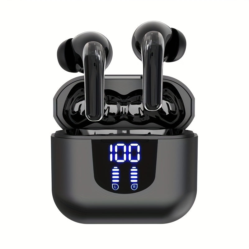 Wireless Headphones, Wireless 5.3 Earbuds, 13mm Speaker, 30H Playtime, Type-C Fast Charging Box, Stereo Wireless In-Ear Headset, Suitable for iPhone and Android In-Ear Headsets, Gaming Business Sports Headphone Mic