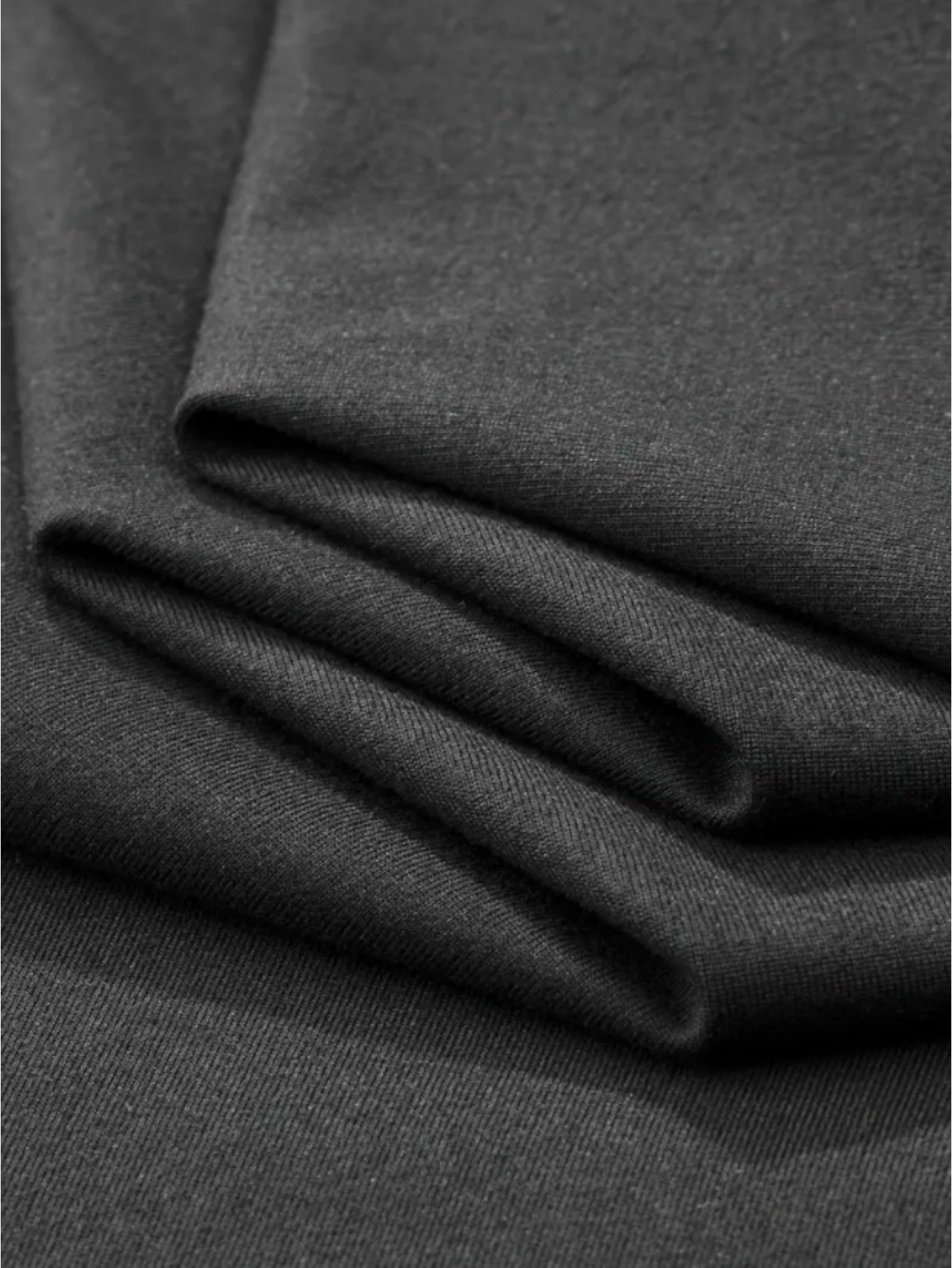 Men'S Casual Short Sleeve T-Shirt - Solid Black, Regular Fit, Button-Up Collar, Lightweight Polyester Blend for Spring & Summer, Spring Summer Apparel | Classic Collar Tee | Glossy Texture