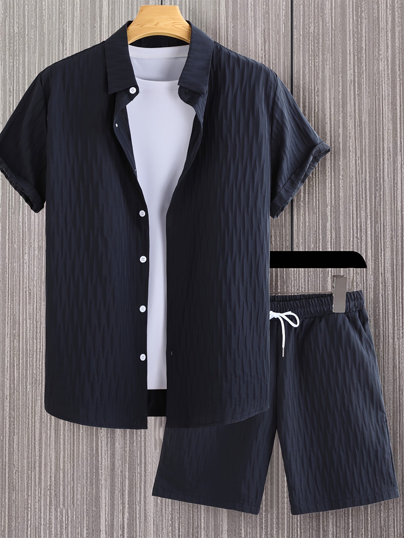 Men's Fashion Casual Shirt Suit