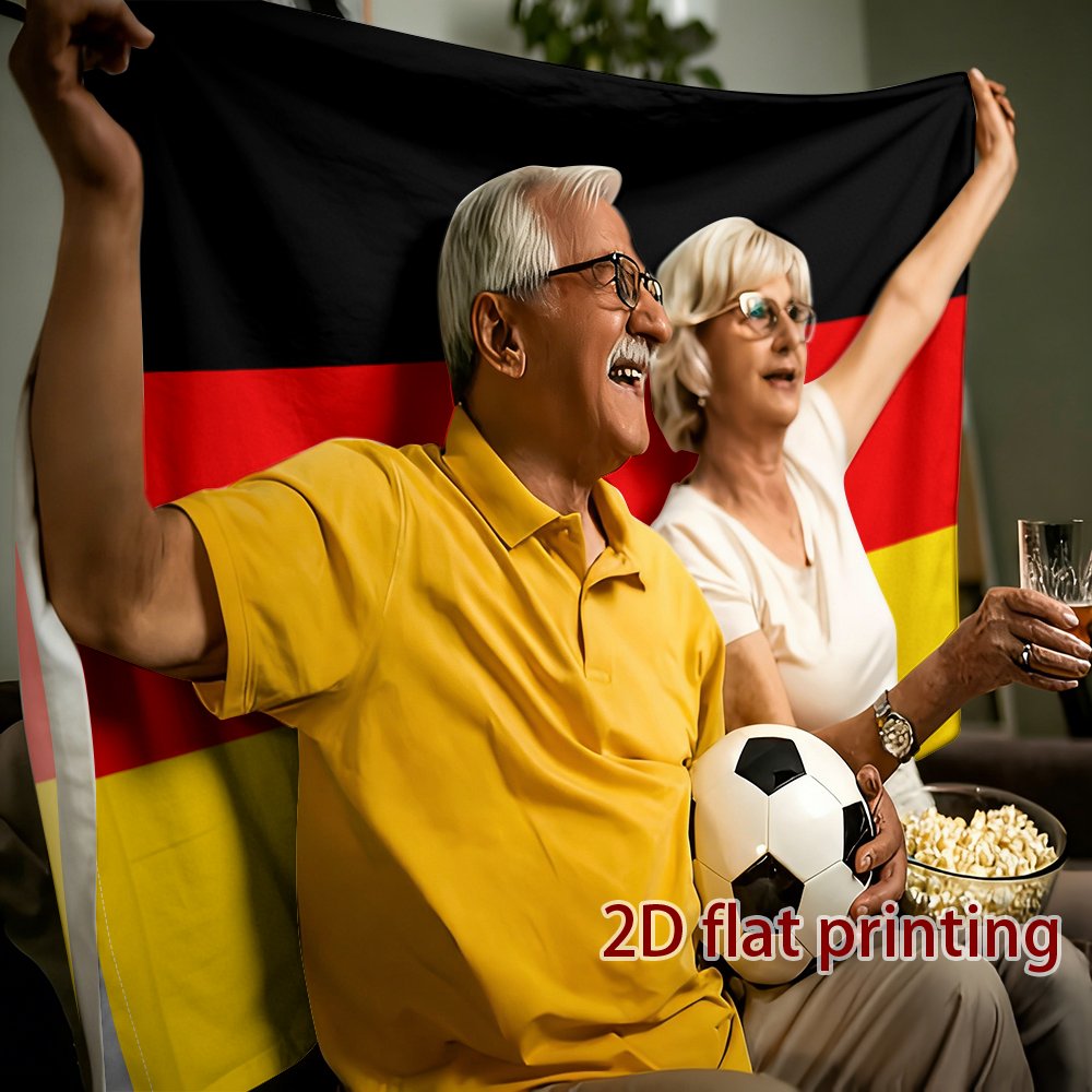 German Flag Polyester Fan Flag for Sports and Events