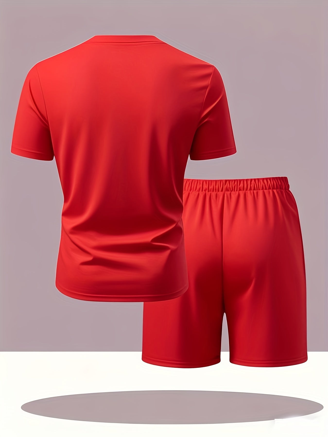 Summer Men'S Casual Sports Short Sleeve T-Shirt and Shorts Set, Comfortable Breathable, Suitable for Outdoor Jogging Running Fitness, Diesel Letter Print Design - 2pcs Set