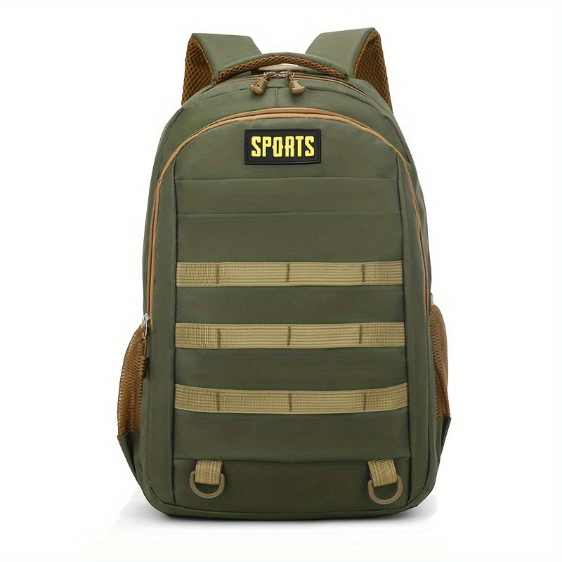 Sleek Urban, Men's Versatile Backpack for Travel, Camping Cycling - Large Capacity, Business Laptop Compartment, Durable Nylon