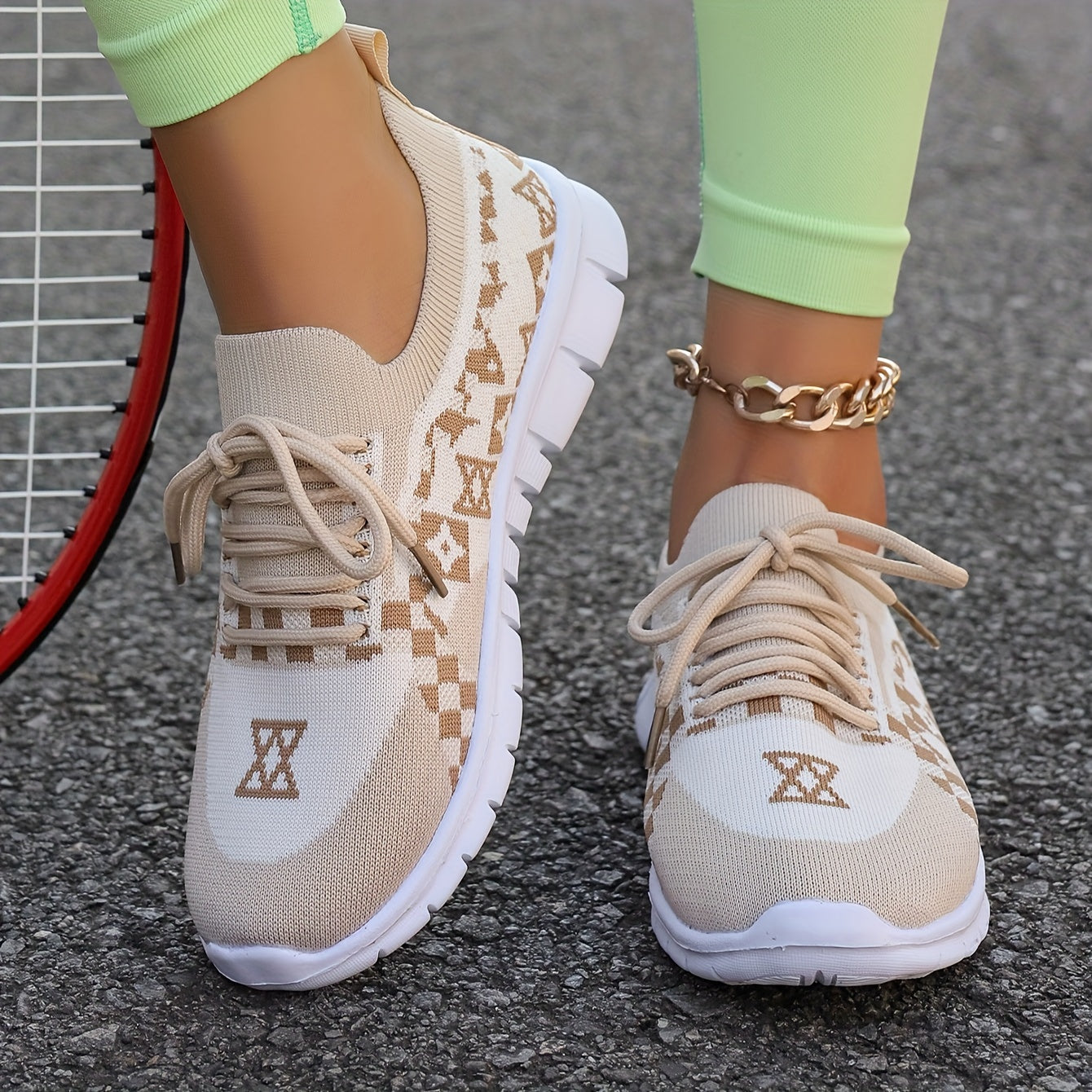 Women's Casual Sneakers Comfort Sport Shoes Fabric Knit Breathable Slip-On All-Season Walking Flats - EVA Sole Non-Slip Athletic Running Footwear - Taizhou North America Europe Exclusive
