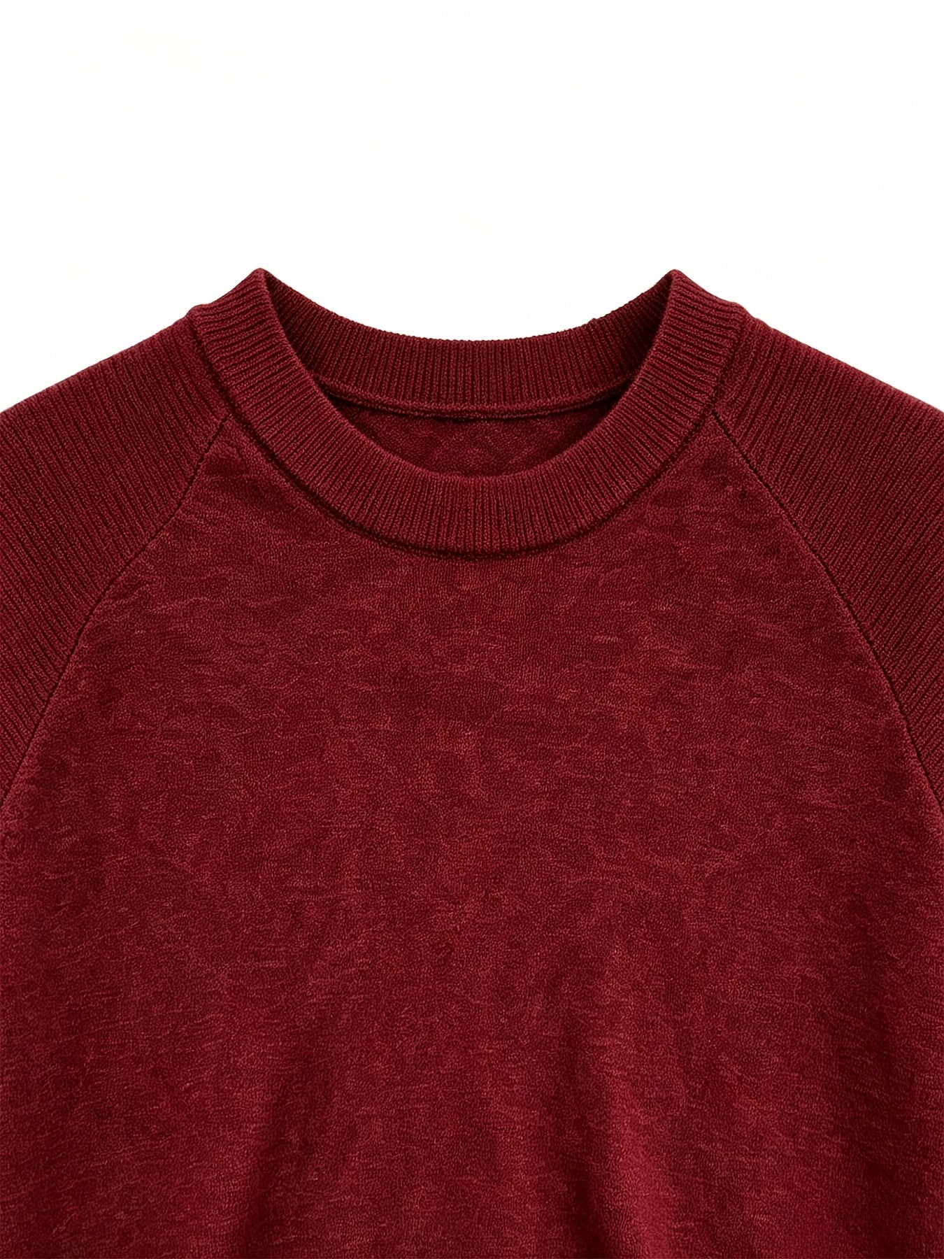 Men's Casual Summer Raglan Sleeve Knit Sweater, Lightweight Polyester