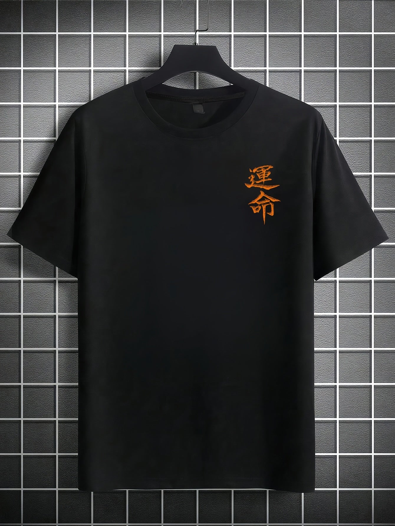 Men'S Japanese Samurai Sword Graphic T-Shirt - Casual Loose Fit Crew Neck, Short Sleeve Tee with Red Stylized Japanese Katanas Design, Breathable Polyester for Spring Summer Outdoor Wear