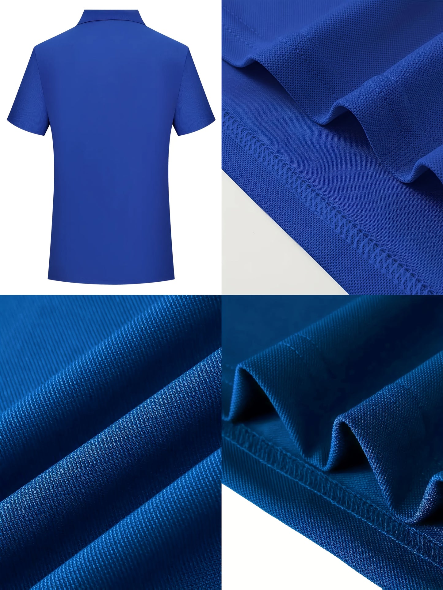 Men's Lightweight Breathable Shirt - Quick-Dry Polyester Button-Up Collar Formal & Casual Business-casual Office Wedding Party Attire - Easy-Care Everyday & Special Occasion Shirt, Easycare Fabric